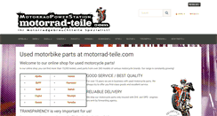 Desktop Screenshot of motorrad-teile.com